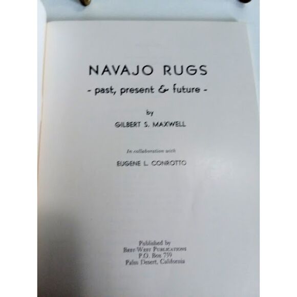 Navajo Rugs Past Present & Future By Gilbert S. Maxwell 20 Full Color Plates - Picture 5 of 7